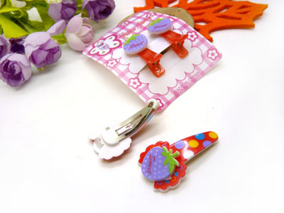 儿童发饰宝宝卡通鸭嘴夹边夹发卡边夹-长通对夹十鸭嘴夹套装-27号	