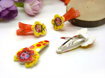 儿童发饰宝宝卡通鸭嘴夹边夹发卡边夹-长通对夹十鸭嘴夹套装-27号	