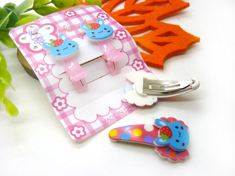 儿童发饰宝宝卡通鸭嘴夹边夹发卡边夹-长通对夹十鸭嘴夹套装-27号	