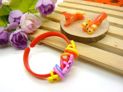 儿童发饰宝宝卡通鸭嘴夹边夹发卡边夹-长通鸭嘴夹十手钩组合-26号	