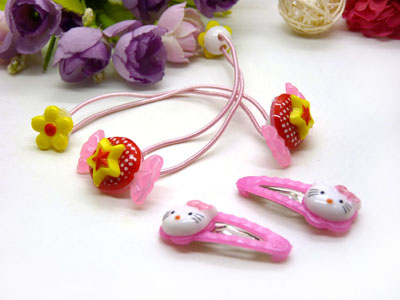 儿童发饰宝宝卡通鸭嘴夹边夹发卡边夹-长通对夹十头扣组合-20号