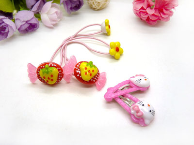 儿童发饰宝宝卡通鸭嘴夹边夹发卡边夹-长通对夹十头扣组合-20号