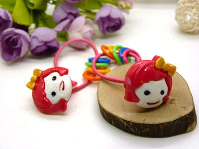 儿童发饰宝宝卡通鸭嘴夹边夹发卡边夹-长通对夹头扣皮筋组合-24号	