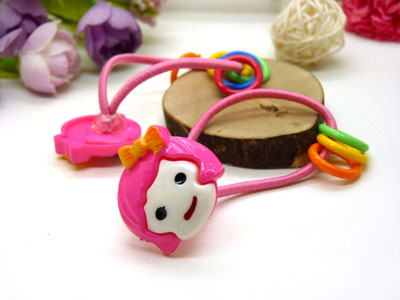 儿童发饰宝宝卡通鸭嘴夹边夹发卡边夹-长通对夹头扣皮筋组合-24号