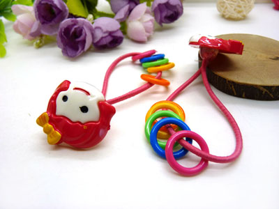 儿童发饰宝宝卡通鸭嘴夹边夹发卡边夹-长通对夹头扣皮筋组合-24号	