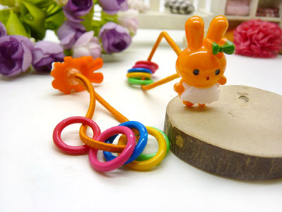 儿童发饰宝宝卡通鸭嘴夹边夹发卡边夹-长通对夹头扣皮筋组合-24号	