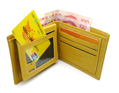  正品皮男短款皮夹 韩版复古钱夹票夹	