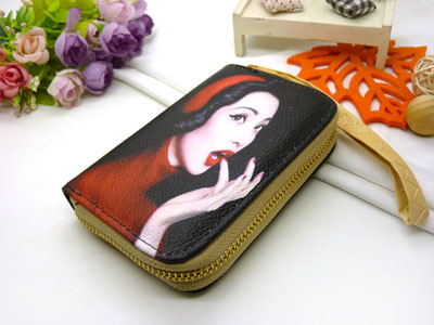 卡通钱包女长款印花韩版手拿包女动漫学生用钱包