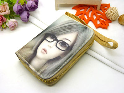 卡通钱包女长款印花韩版手拿包女动漫学生用钱包