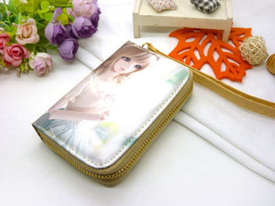 卡通钱包女长款印花韩版手拿包女动漫学生用钱包	