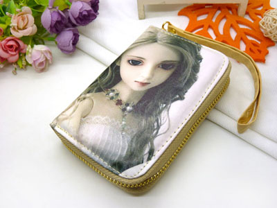 卡通钱包女长款印花韩版手拿包女动漫学生用钱包