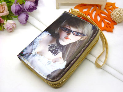 卡通钱包女长款印花韩版手拿包女动漫学生用钱包