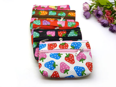 稻草人女包正品零钱包牛皮真皮手机包	