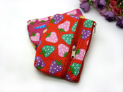 稻草人女包正品零钱包牛皮真皮手机包	