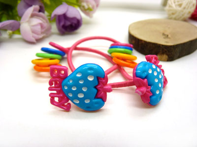 儿童发饰宝宝卡通鸭嘴夹边夹发卡边夹-长通对夹头扣皮筋组合-24号	