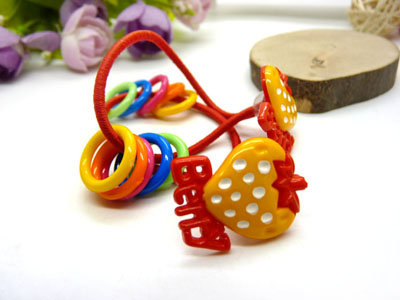 儿童发饰宝宝卡通鸭嘴夹边夹发卡边夹-长通对夹头扣皮筋组合-24号	