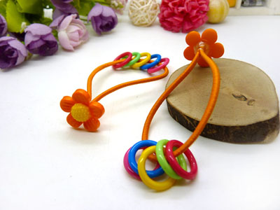 儿童发饰宝宝卡通鸭嘴夹边夹发卡边夹-长通对夹头扣皮筋组合-24号	