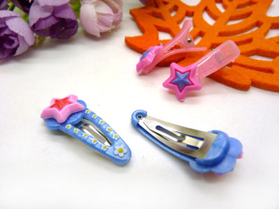 儿童发饰宝宝卡通鸭嘴夹边夹发卡边夹-长通鸭嘴夹十对夹组合-18号	