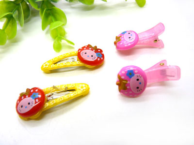 儿童发饰宝宝卡通鸭嘴夹边夹发卡边夹-长通鸭嘴夹十对夹组合-18号	