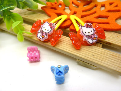 儿童发饰宝宝卡通鸭嘴夹边夹发卡边夹-长通对夹十小爪组合-19号