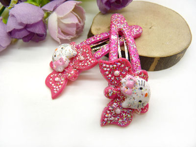 儿童发饰宝宝卡通鸭嘴夹边夹发卡边夹-长通对夹-15号