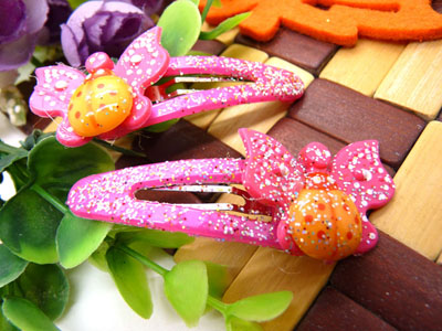 儿童发饰宝宝卡通鸭嘴夹边夹发卡边夹-长通对夹-15号	