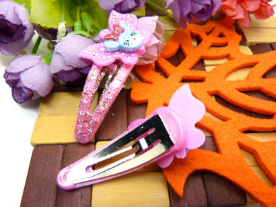 儿童发饰宝宝卡通鸭嘴夹边夹发卡边夹-长通对夹-15号