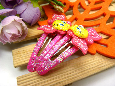 儿童发饰宝宝卡通鸭嘴夹边夹发卡边夹-长通对夹-15号