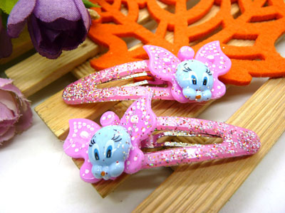 儿童发饰宝宝卡通鸭嘴夹边夹发卡边夹-长通对夹-15号