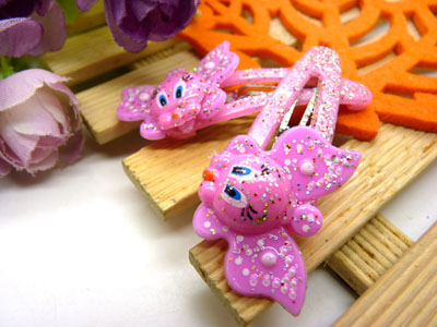 儿童发饰宝宝卡通鸭嘴夹边夹发卡边夹-长通对夹-15号