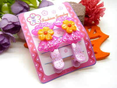 儿童发饰宝宝卡通鸭嘴夹边夹发卡边夹-长通鸭嘴夹对夹-30号	