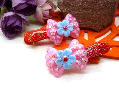 儿童发饰宝宝卡通鸭嘴夹边夹发卡边夹-长通鸭嘴夹对夹-30号	