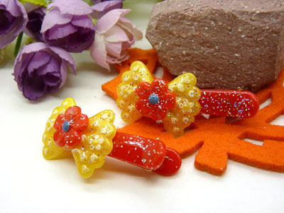 儿童发饰宝宝卡通鸭嘴夹边夹发卡边夹-长通鸭嘴夹对夹-30号	