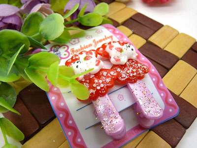 儿童发饰宝宝卡通鸭嘴夹边夹发卡边夹-长通鸭嘴夹对夹-30号	