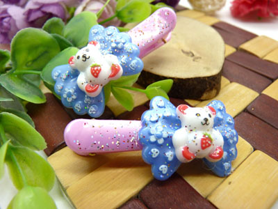 儿童发饰宝宝卡通鸭嘴夹边夹发卡边夹-长通鸭嘴夹对夹-30号	