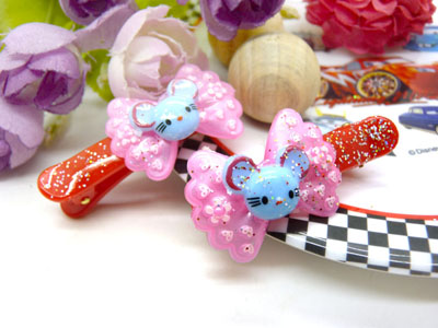 儿童发饰宝宝卡通鸭嘴夹边夹发卡边夹-长通鸭嘴夹对夹-30号