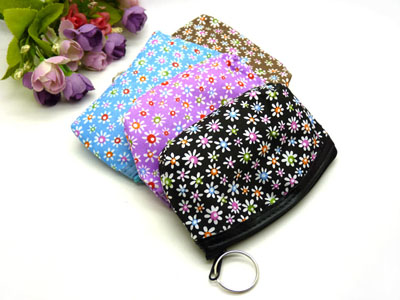 帆布碎花布艺复古小零钱包女迷你硬币包-20号	