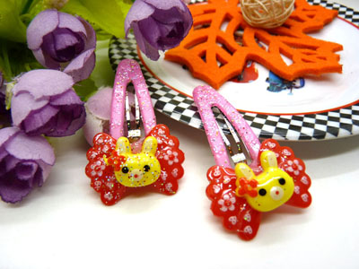 儿童发饰宝宝卡通鸭嘴夹边夹发卡边夹-长通对夹-14号