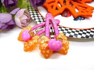 儿童发饰宝宝卡通鸭嘴夹边夹发卡边夹-长通对夹-14号