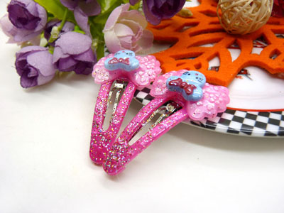 儿童发饰宝宝卡通鸭嘴夹边夹发卡边夹-长通对夹-14号