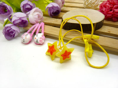 儿童发饰宝宝卡通鸭嘴夹边夹发卡边夹-长通对夹长通十皮筋-21号	