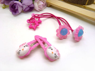 儿童发饰宝宝卡通鸭嘴夹边夹发卡边夹-长通对夹长通十皮筋-21号	