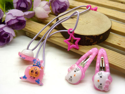 儿童发饰宝宝卡通鸭嘴夹边夹发卡边夹-长通对夹长通十皮筋-21号