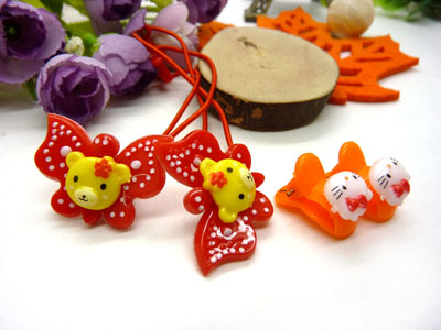 儿童发饰宝宝卡通鸭嘴夹边夹发卡边夹-长通对夹长通皮筋十长通爪夹-7号	