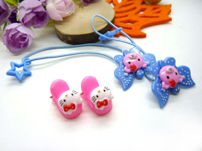 儿童发饰宝宝卡通鸭嘴夹边夹发卡边夹-长通对夹长通皮筋十长通爪夹-7号	