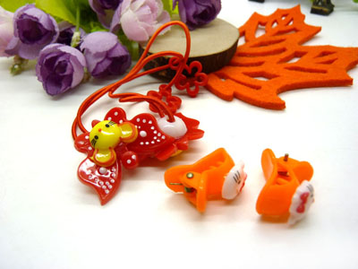 儿童发饰宝宝卡通鸭嘴夹边夹发卡边夹-长通对夹长通皮筋十长通爪夹-7号	