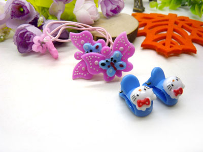 儿童发饰宝宝卡通鸭嘴夹边夹发卡边夹-长通对夹长通皮筋十长通爪夹-7号	