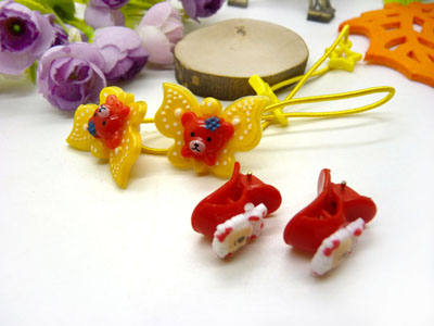 儿童发饰宝宝卡通鸭嘴夹边夹发卡边夹-长通对夹长通皮筋十长通爪夹-7号	