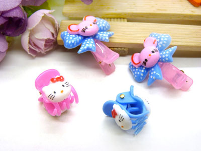 儿童发饰宝宝卡通鸭嘴夹边夹发卡边夹-长通鸭嘴夹十长通爪夹-5号