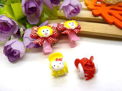 儿童发饰宝宝卡通鸭嘴夹边夹发卡边夹-长通鸭嘴夹十长通爪夹-5号